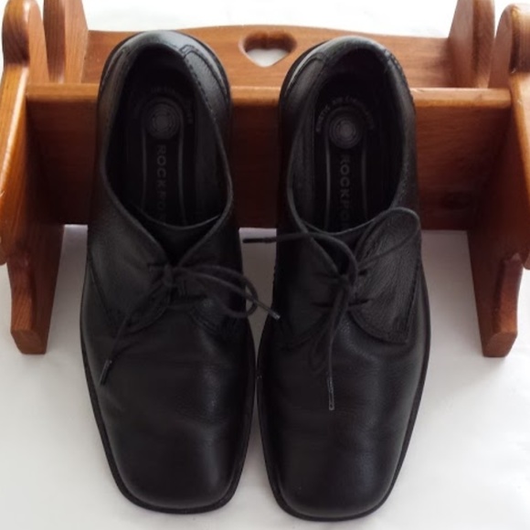 Men\'s Rockport Leather Shoe Black Oxford  Sz 10.5M main image 5